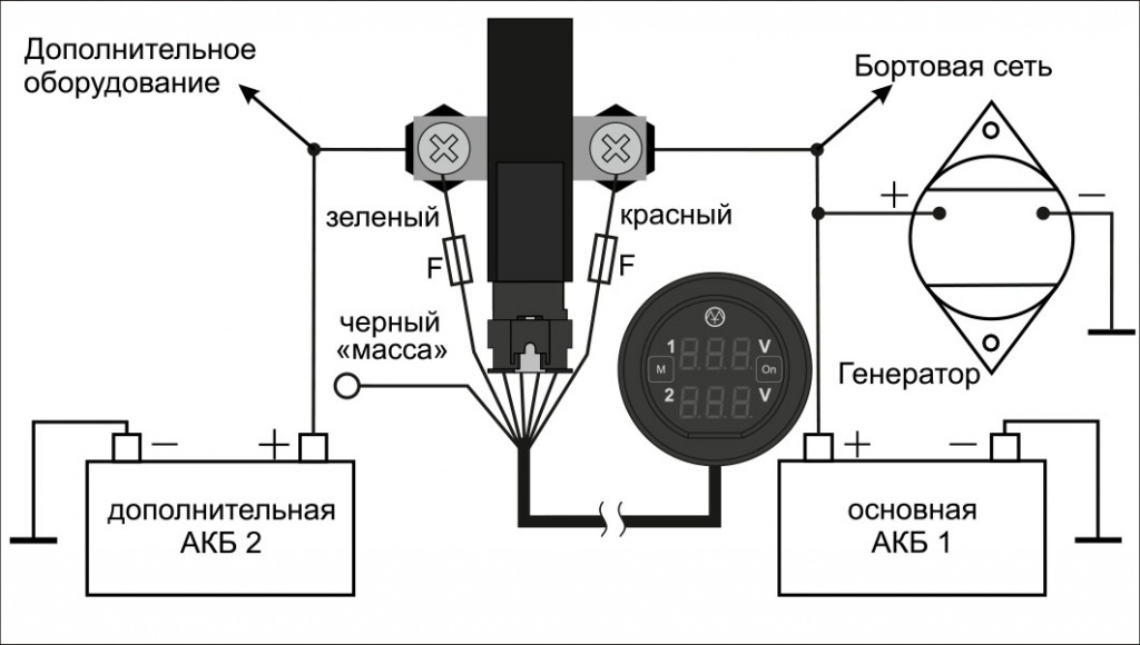 Схема подключения (рис.1)